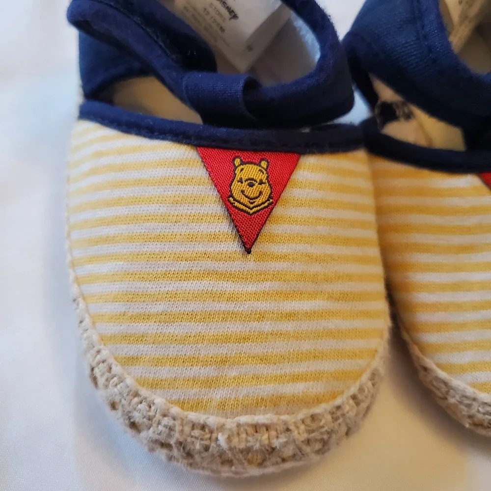 Winnie The Pooh Tweed Canvas‎ Baby Shoes 12 To 24 Months